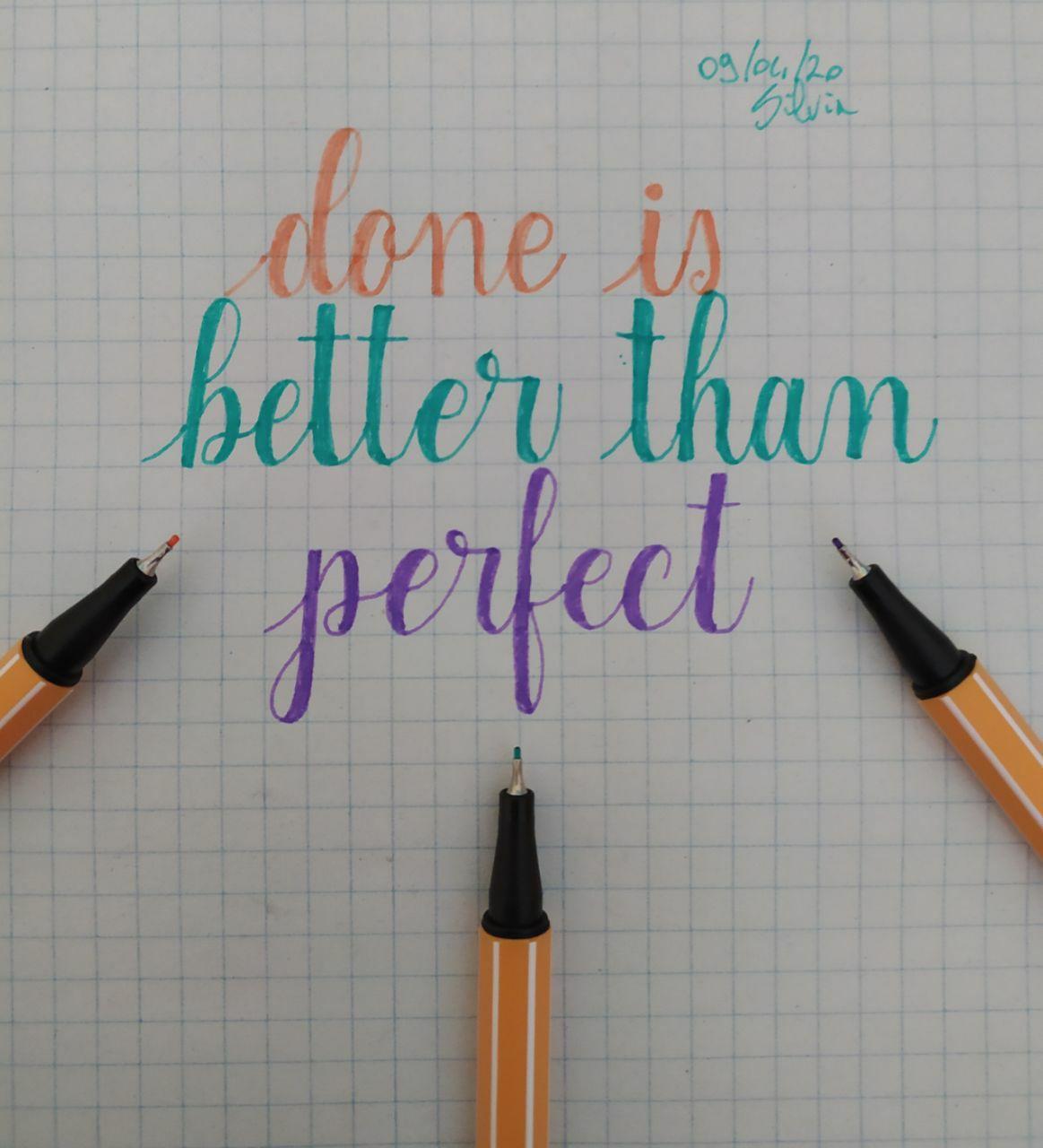 Done is better than perfect - image 1 - student project