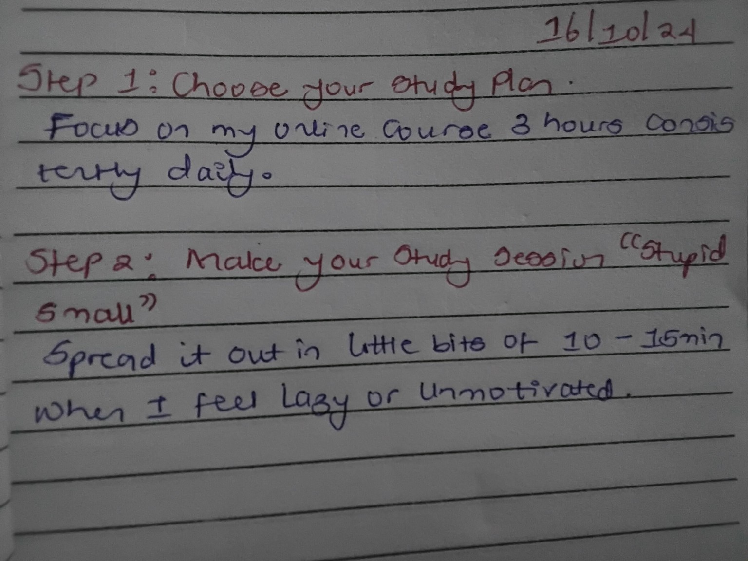 Study Plan - image 1 - student project