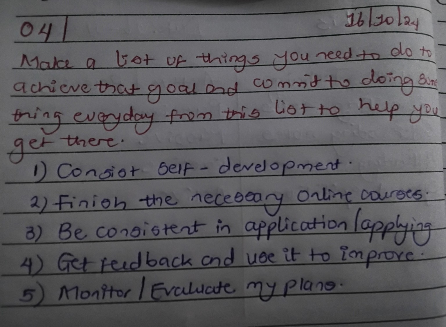 Goal Attainment Plan - image 1 - student project