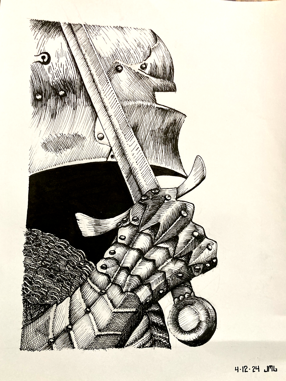Dip Pens for Realistic Drawing - Chole Gendron - image 2 - student project