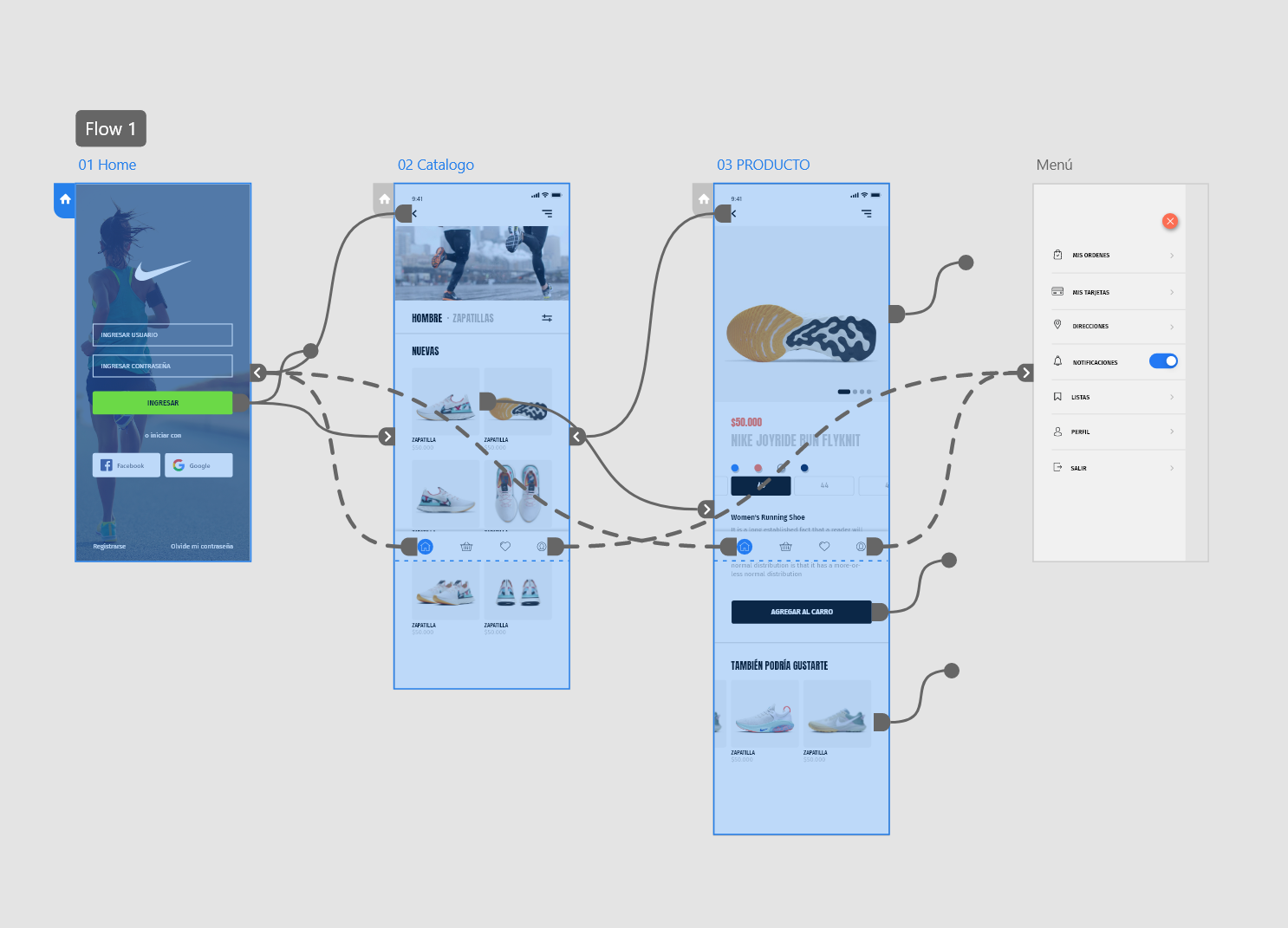 Nike app - image 1 - student project
