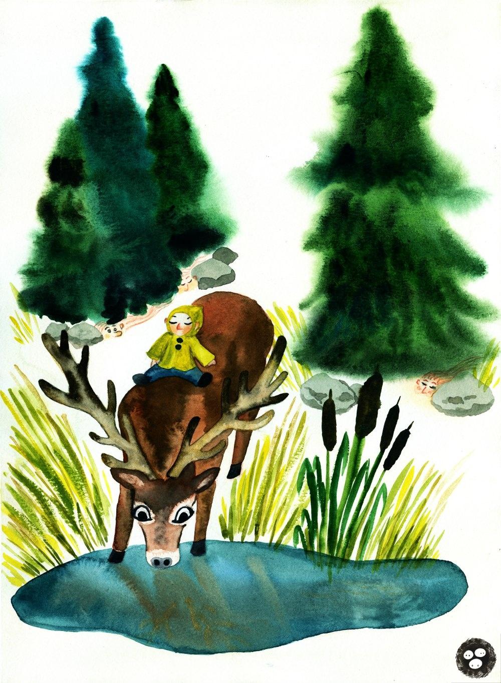 Whimsical Animals with Watercolors - SAMPLE PROJECT - image 3 - student project