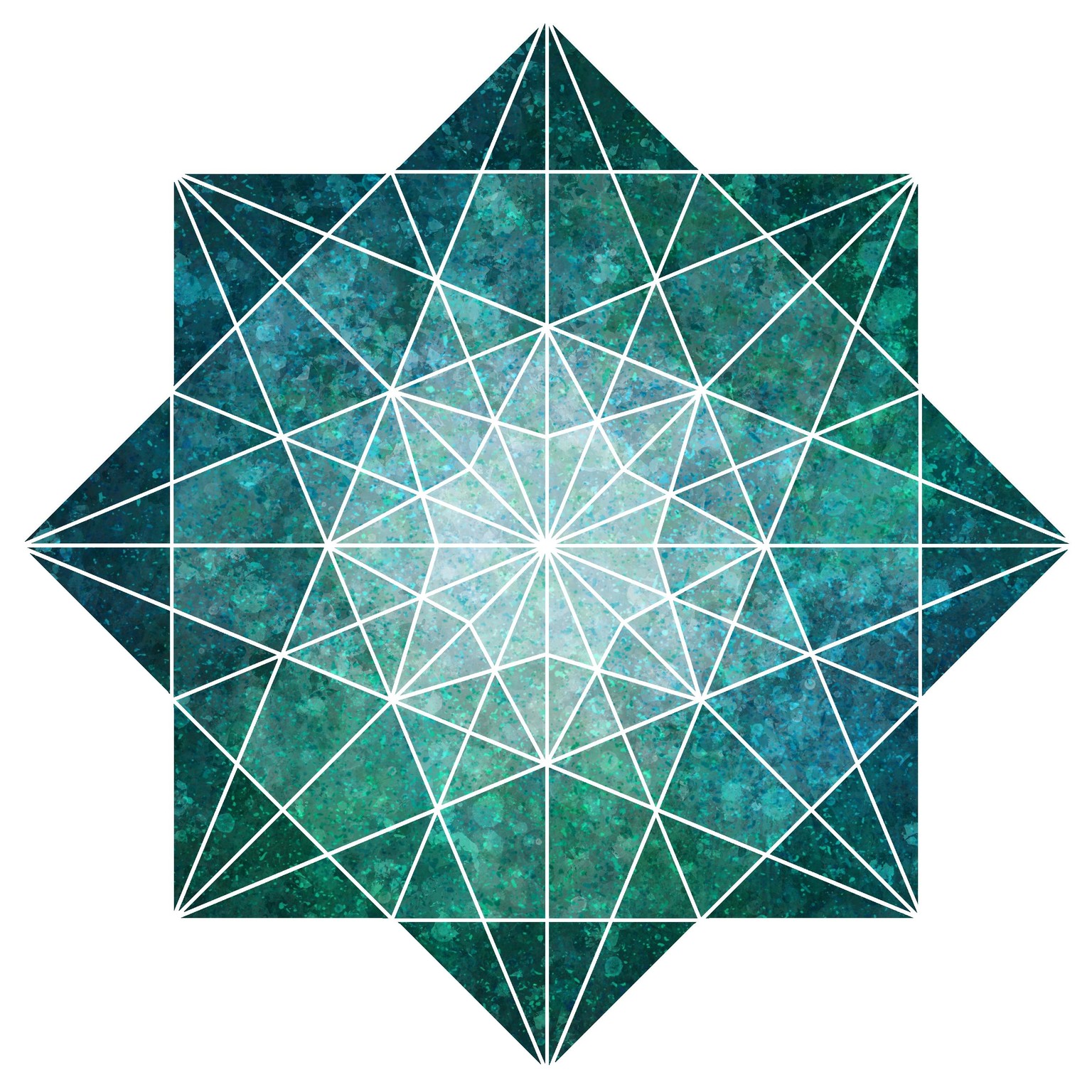 Simple geometric mandala - image 1 - student project
