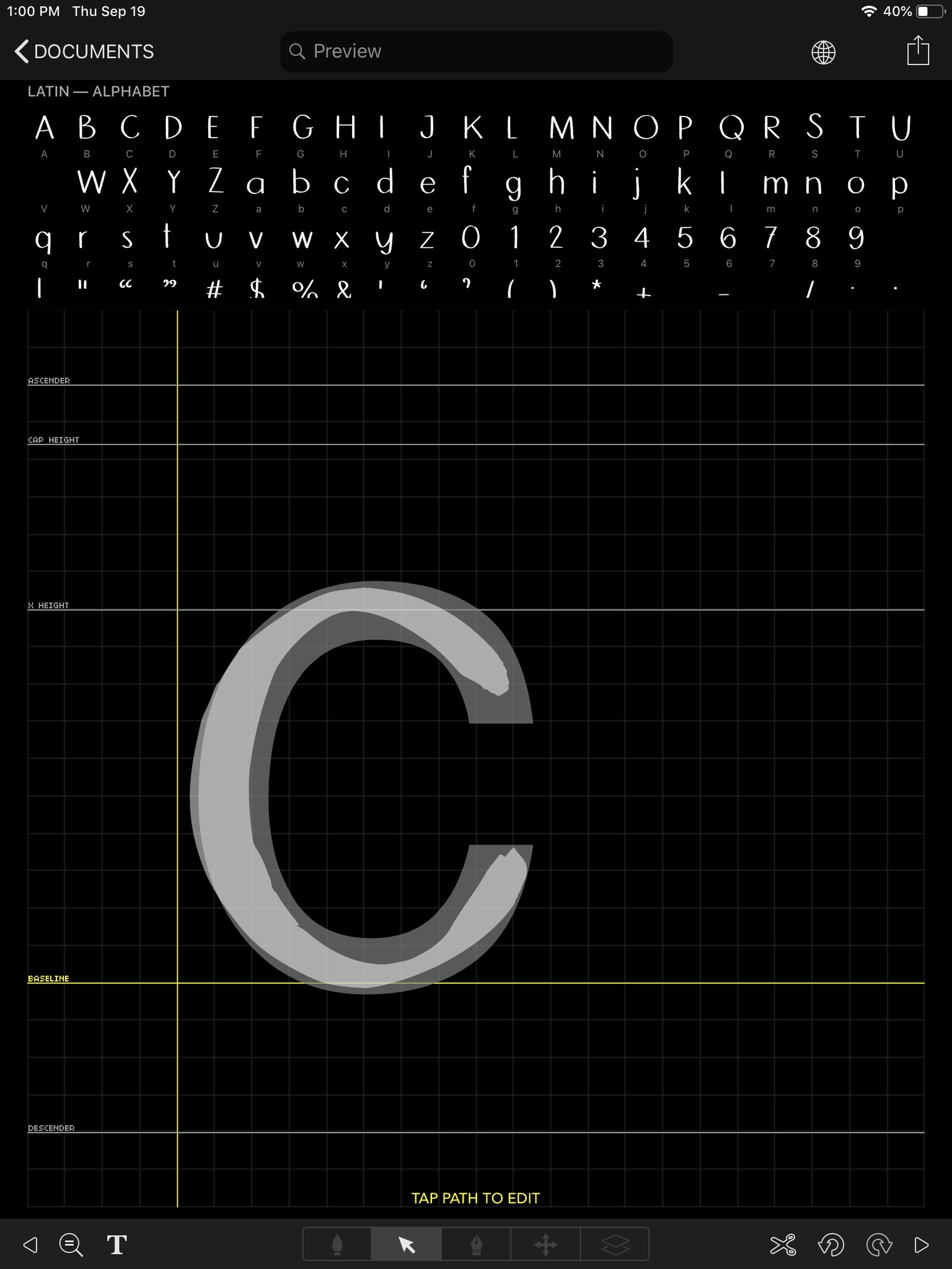 1st font! - image 1 - student project