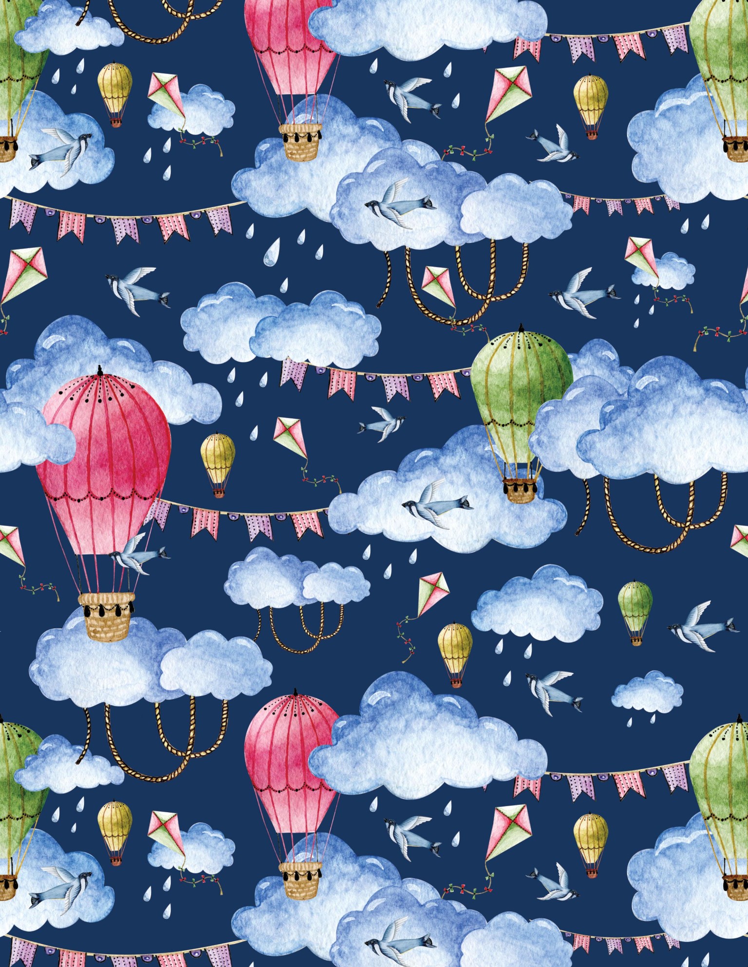 Ballons and clouds - image 2 - student project