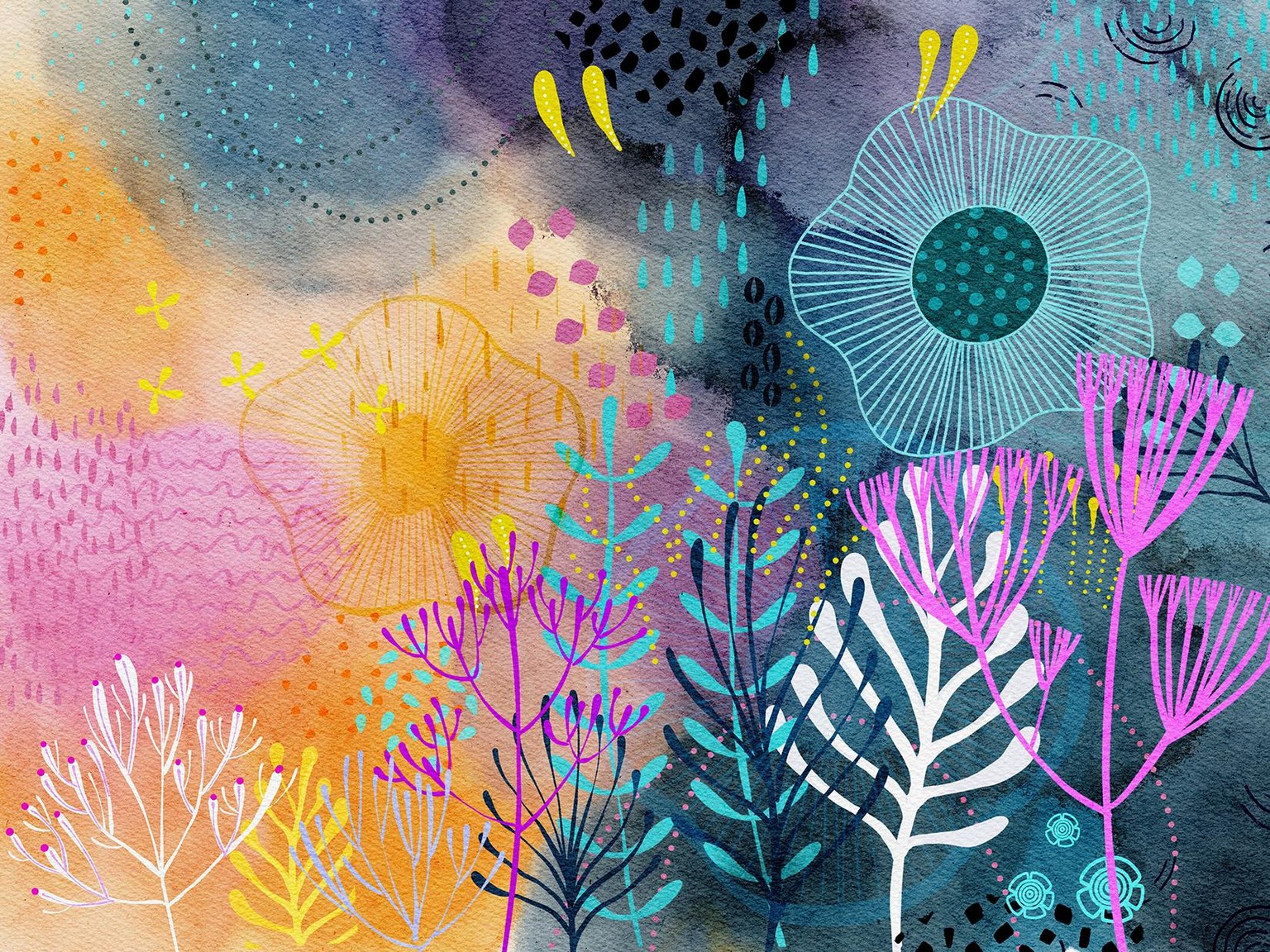 Fantasy Garden in Procreate - image 1 - student project