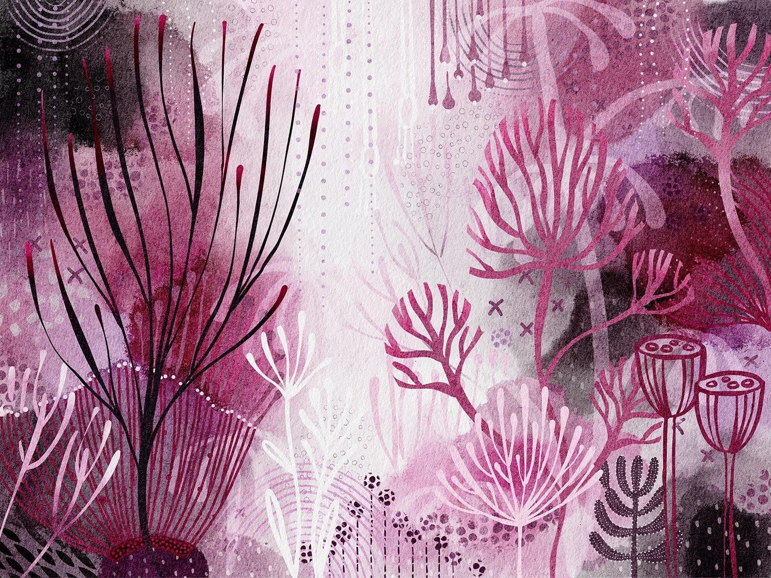 Fantasy Garden in Procreate - image 2 - student project
