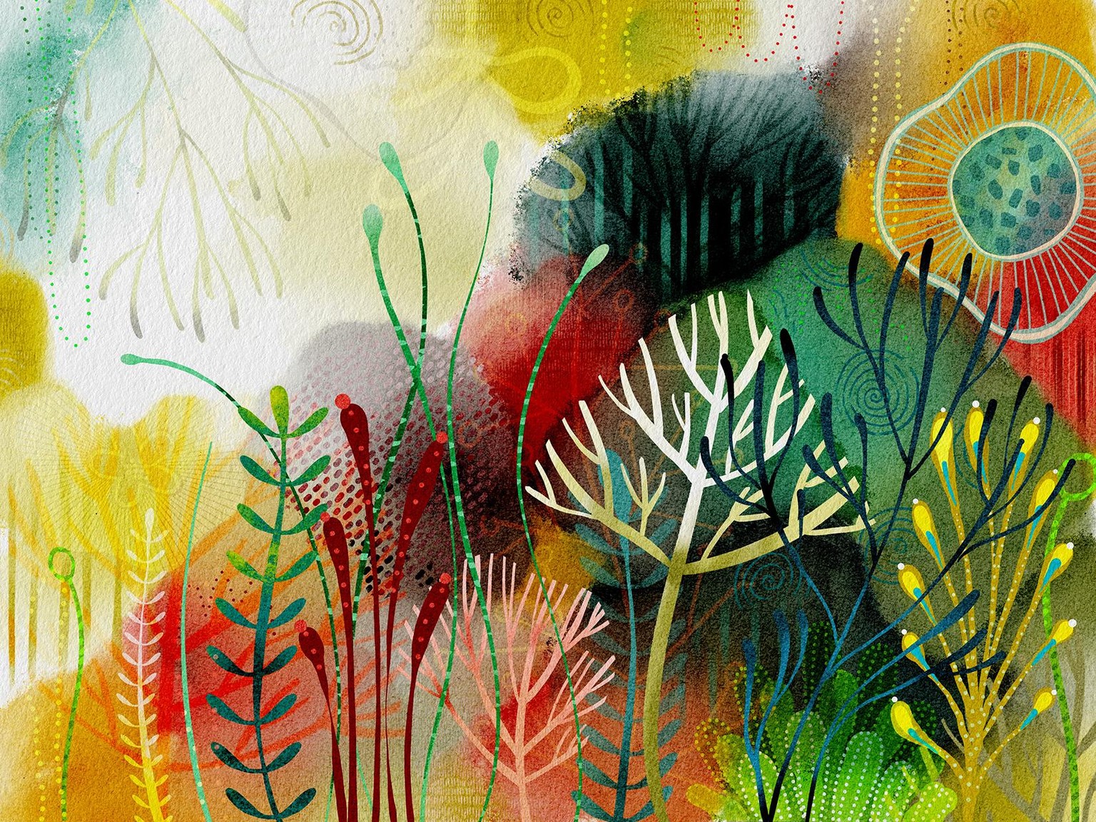 Fantasy Garden in Procreate - image 3 - student project