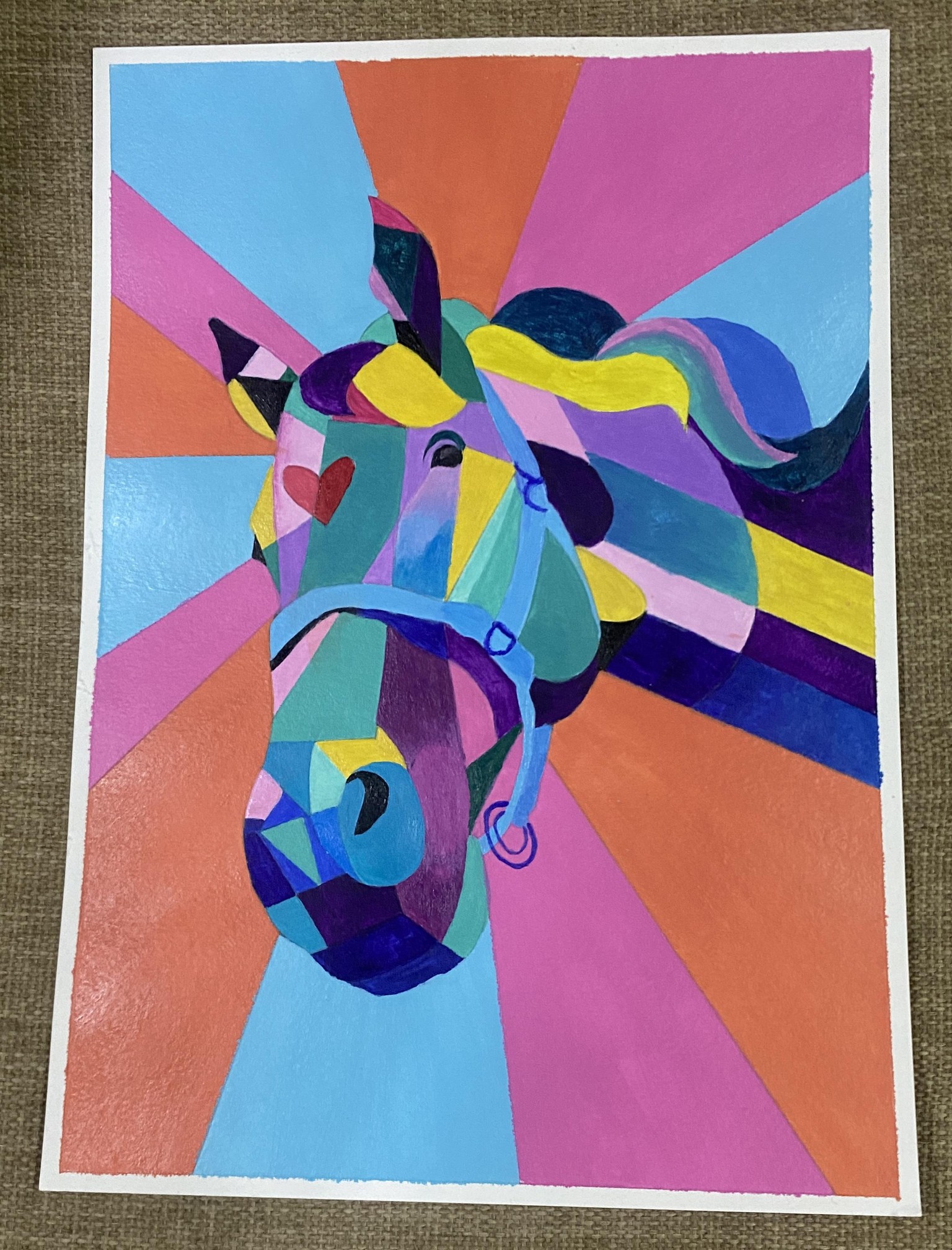 Cubism painting - image 1 - student project