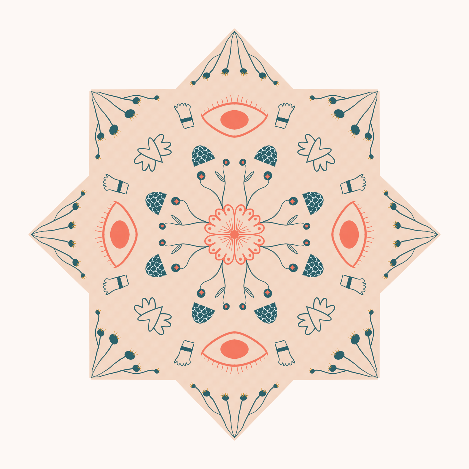 Joy and happiness mandala - image 1 - student project