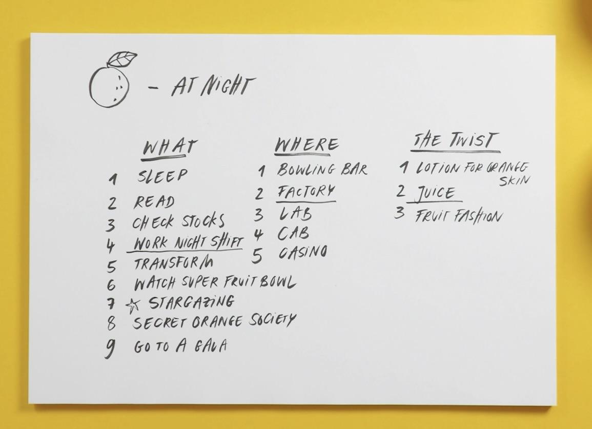 Orange Brainstorming Fun - Working 5:9 - image 1 - student project