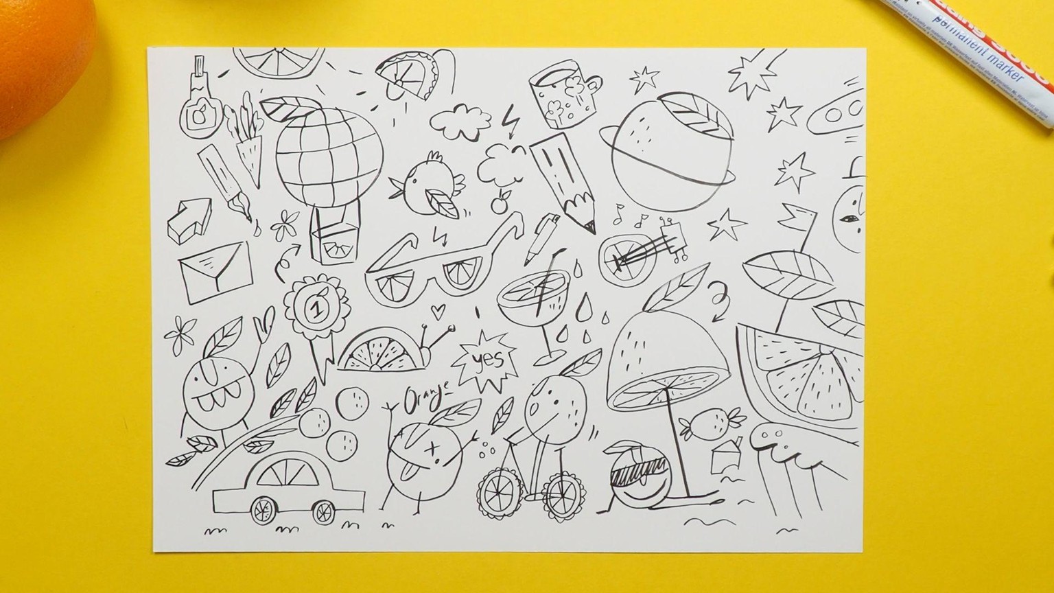 Orange Doodle Adventure - image 1 - student project