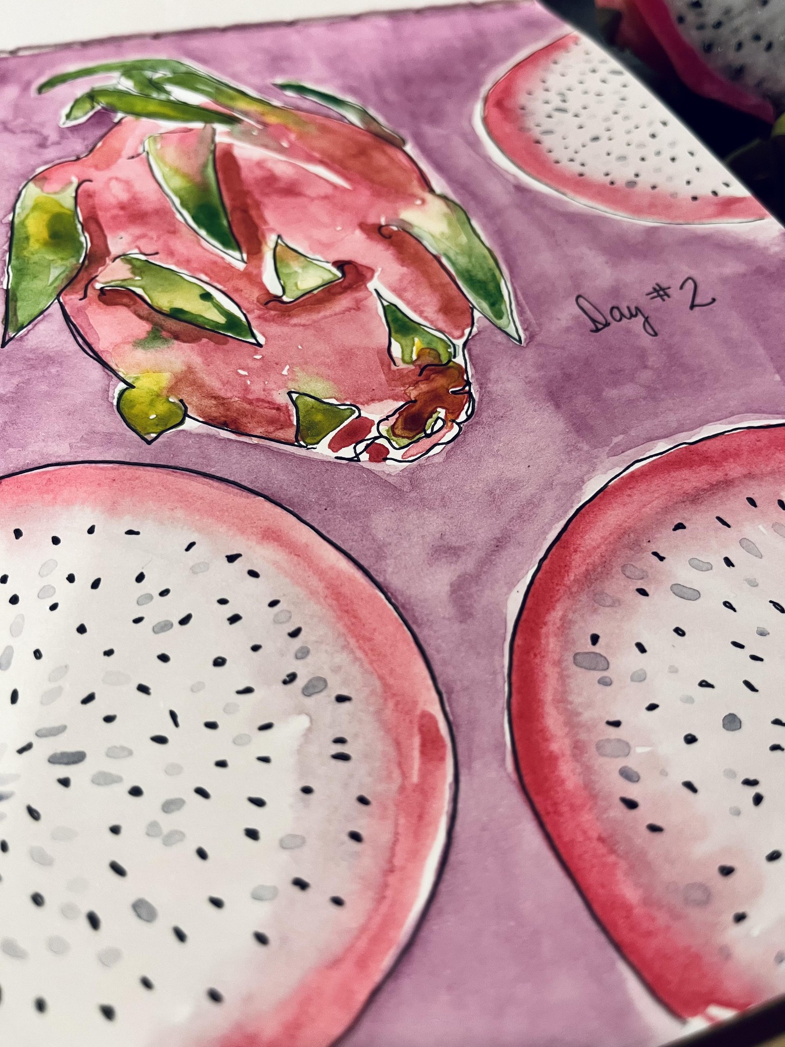 Imperfectly Perfect - loose watercolor - image 2 - student project