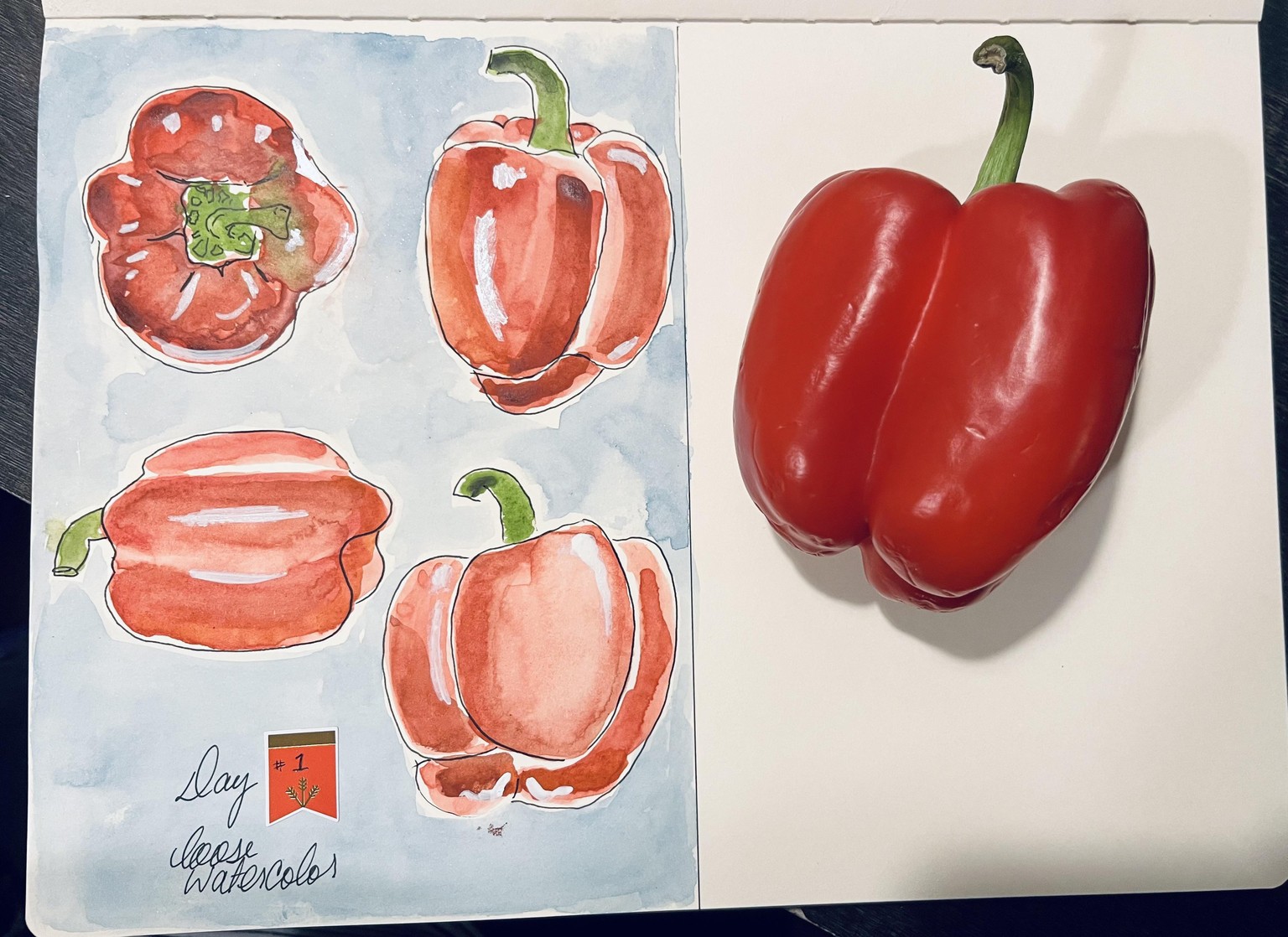 Imperfectly Perfect - loose watercolor - image 1 - student project