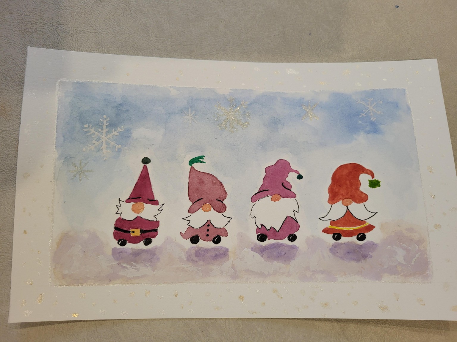 Four Gnomes looking for a Christmas job - image 1 - student project
