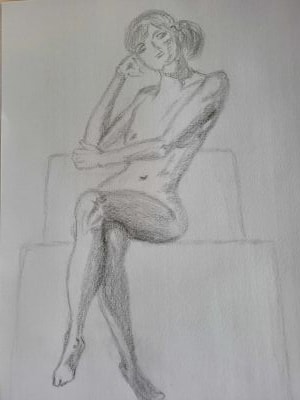 Pensive Maiden - image 1 - student project