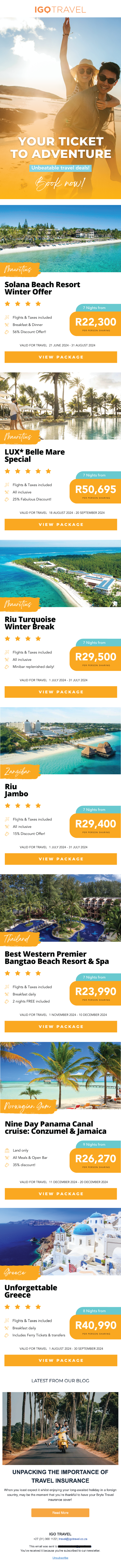 Email - Your Ticket to Adventure - image 1 - student project