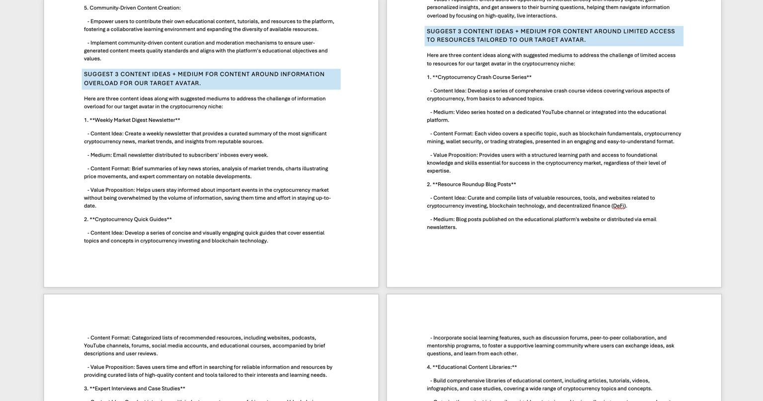 Using ChatGPT to create a Content strategy - image 1 - student project
