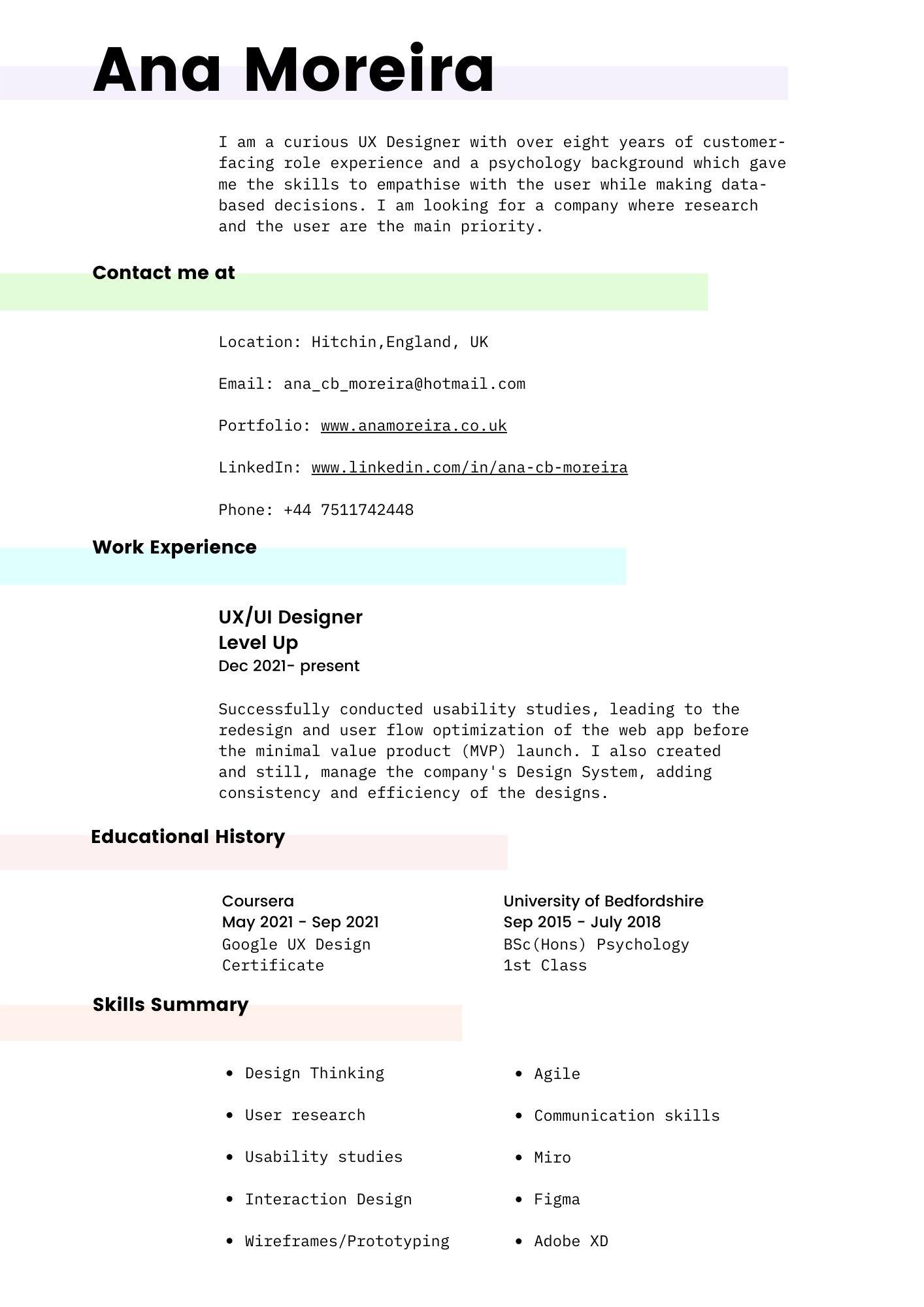 CV- V1 - image 1 - student project