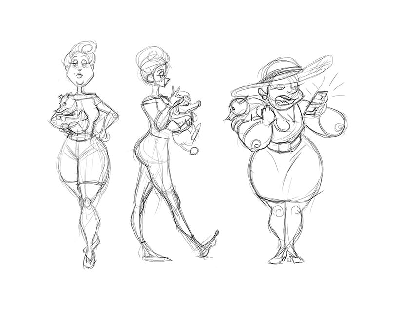 Sandra and Tiffany (Character Design) - image 1 - student project