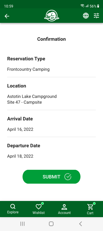 Parks Canada App - image 24 - student project