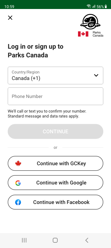 Parks Canada App - image 2 - student project