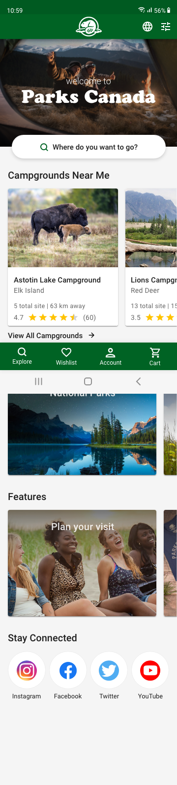 Parks Canada App - image 9 - student project