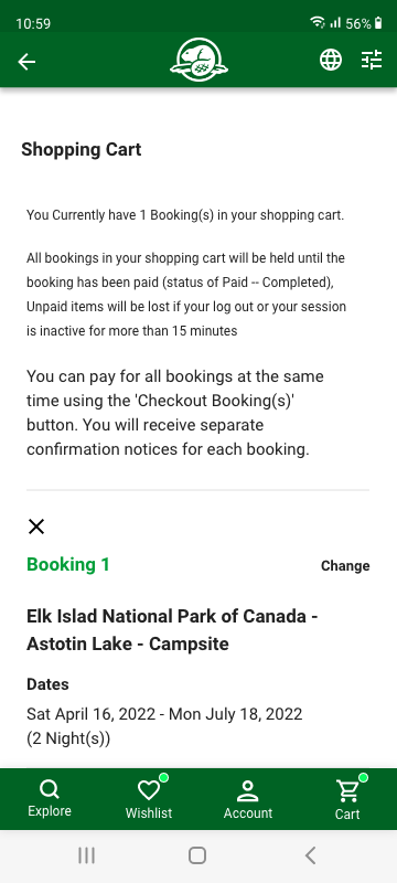 Parks Canada App - image 17 - student project