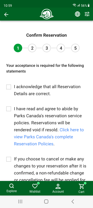 Parks Canada App - image 18 - student project