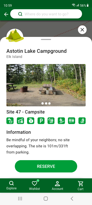 Parks Canada App - image 15 - student project