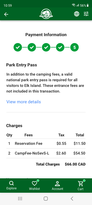 Parks Canada App - image 22 - student project