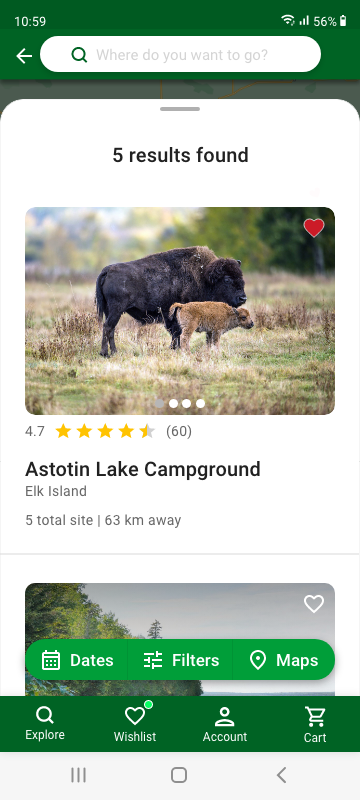 Parks Canada App - image 12 - student project