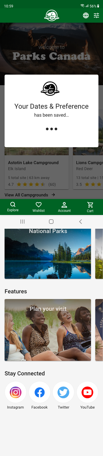 Parks Canada App - image 8 - student project