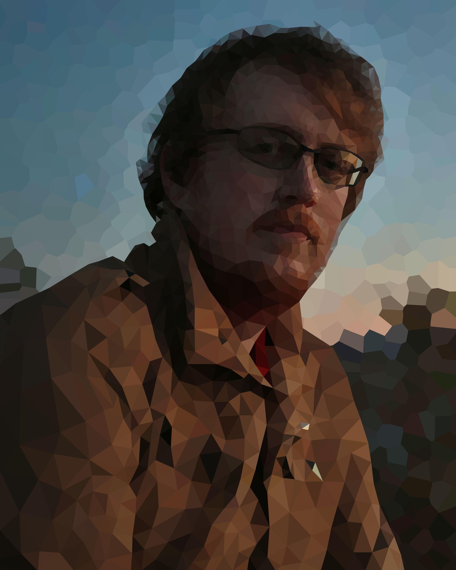 Low Poly Portrait of a dude - image 2 - student project