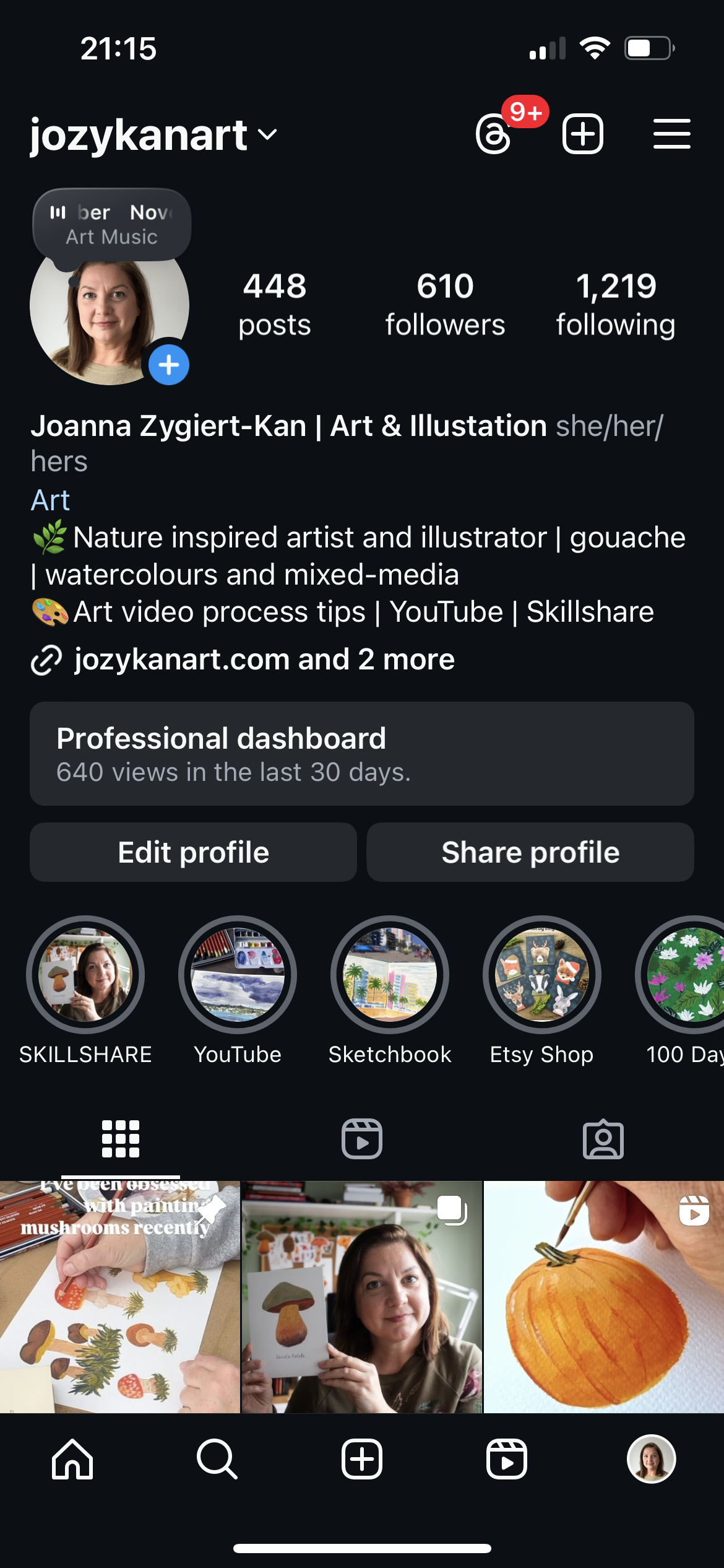 Optimised IG profile before and after - image 1 - student project