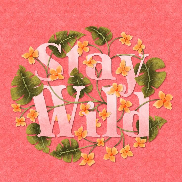 Floral lettering - image 3 - student project