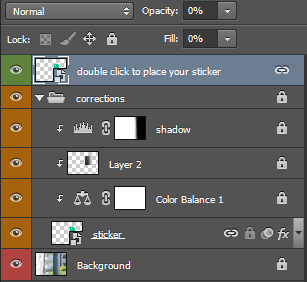 Round sticker mockup - image 3 - student project
