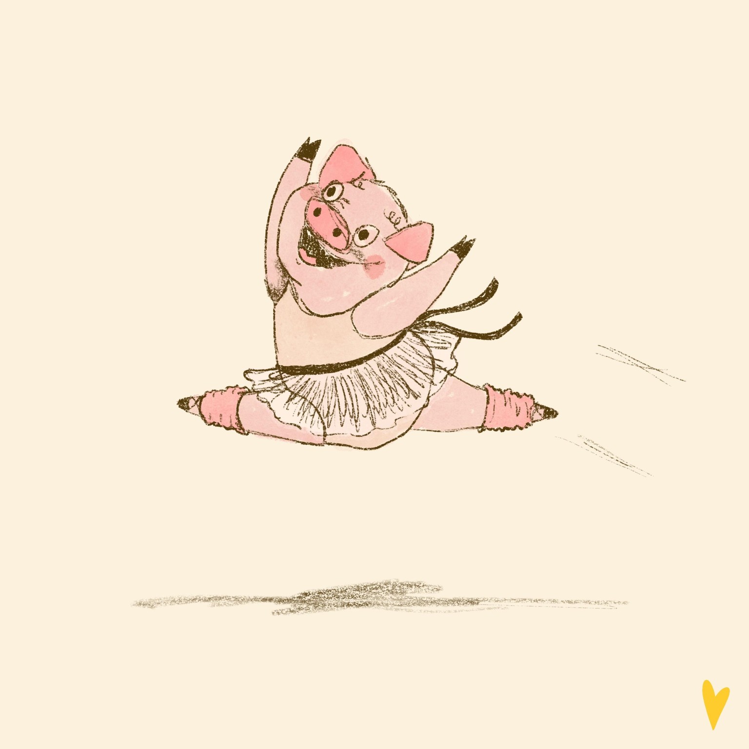 Piggy Ballet Dancer - image 1 - student project