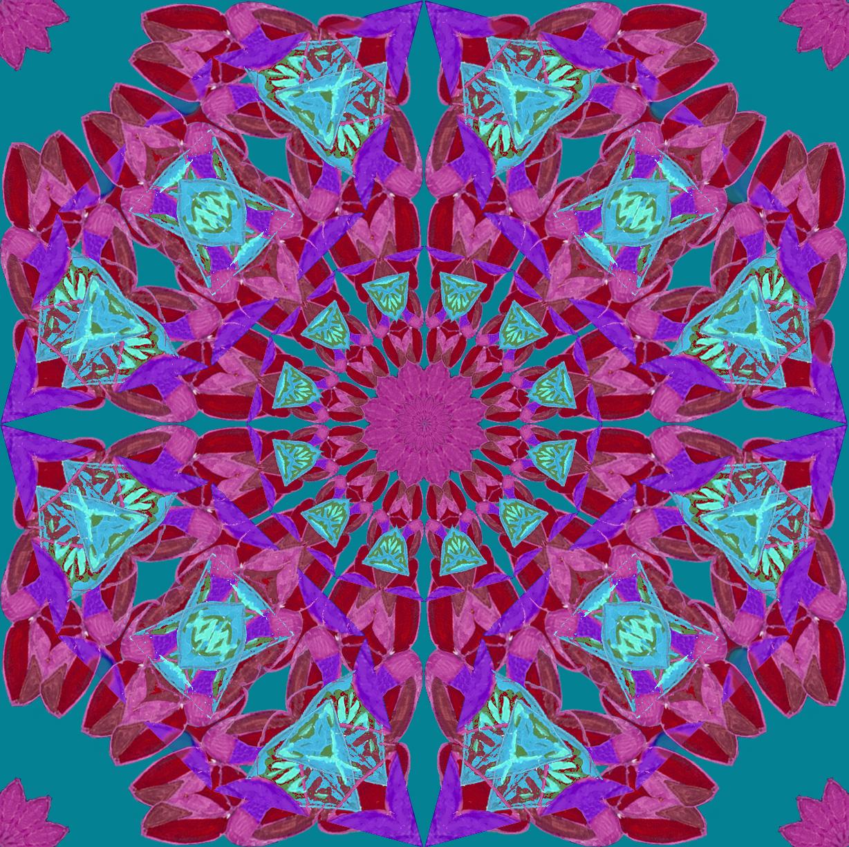 kaleidoscope - tropical leaves - image 1 - student project