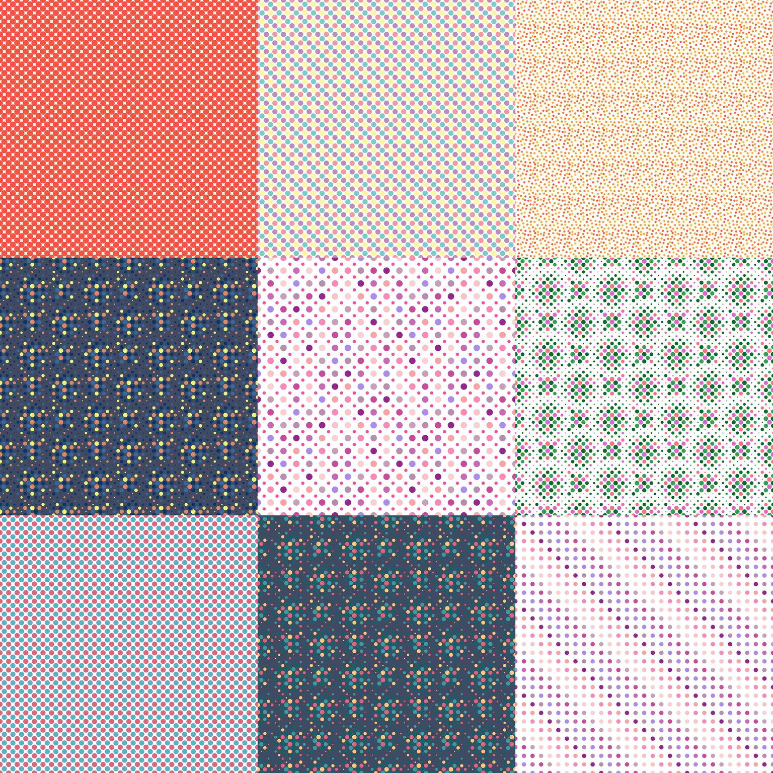 colourful dot patterns - image 1 - student project