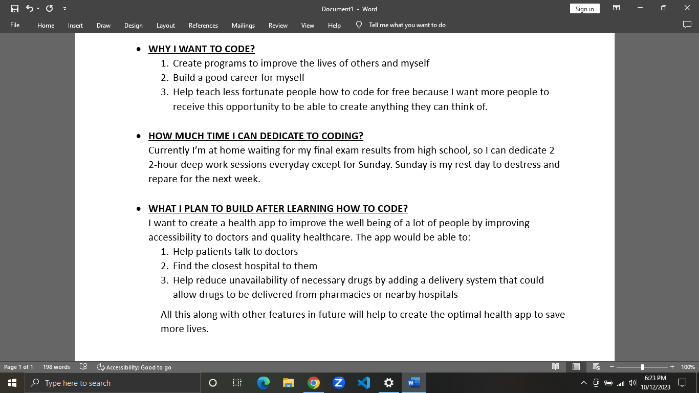 MY PASSION FOR CODING - image 1 - student project
