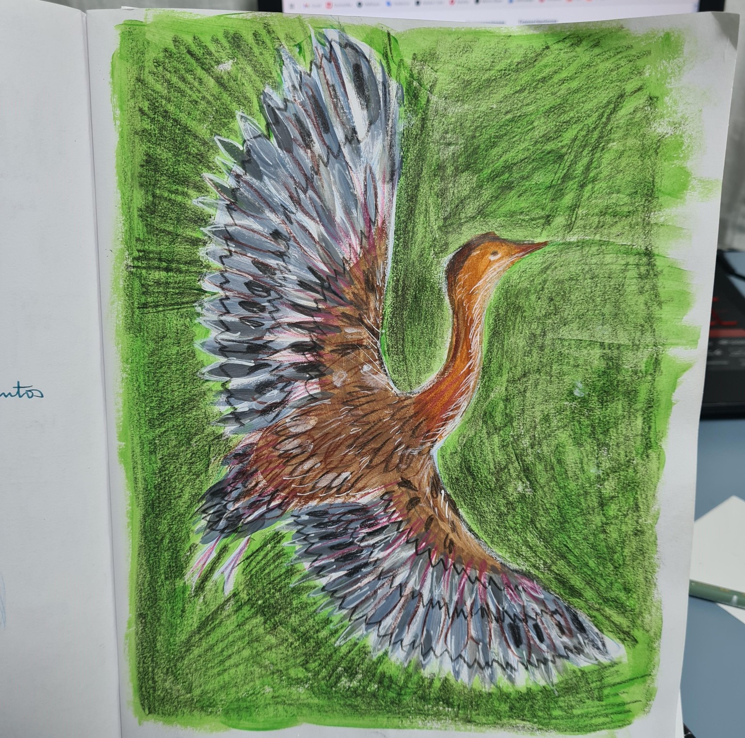 Ave en Gouache - image 1 - student project