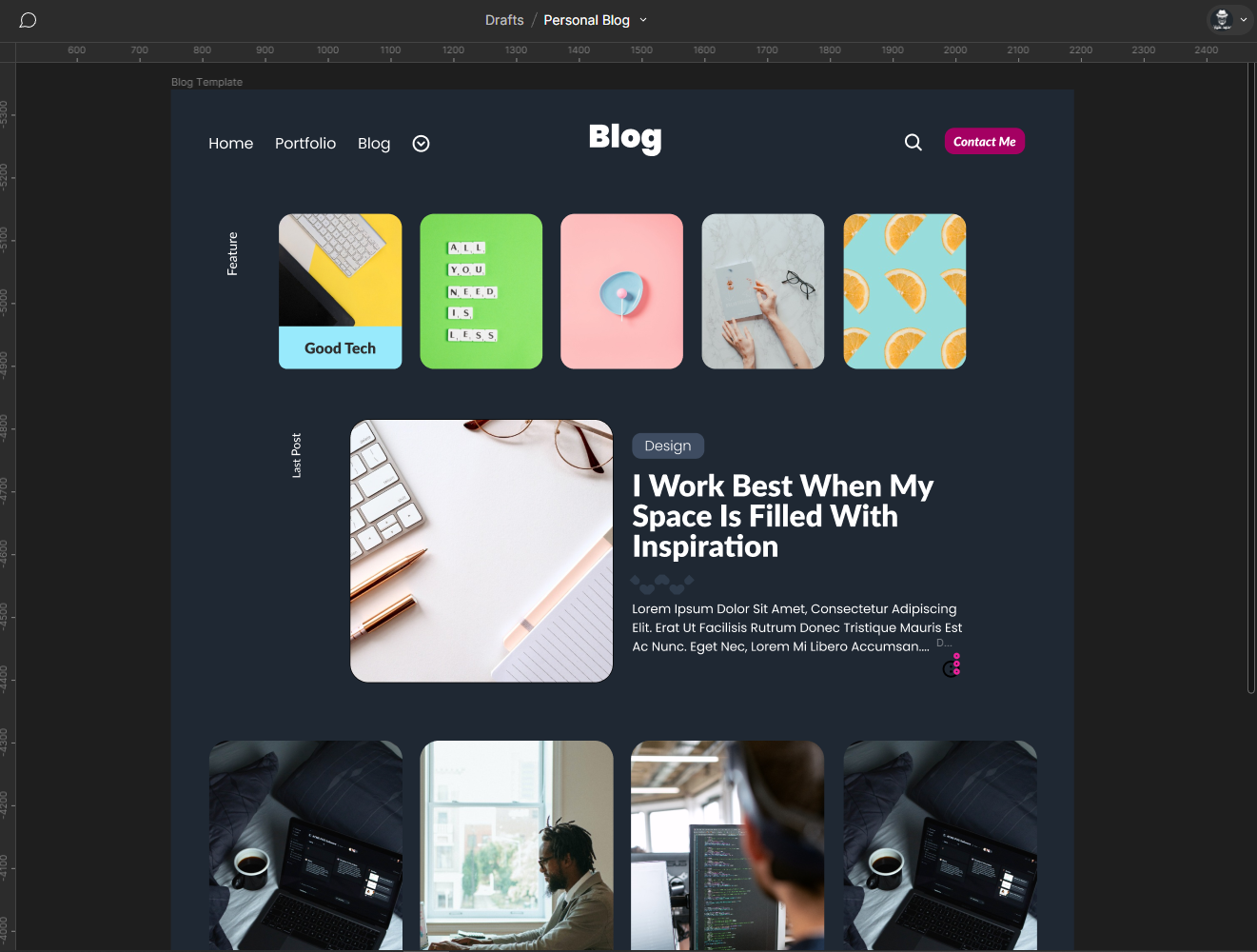 Design Personal Blog - image 1 - student project