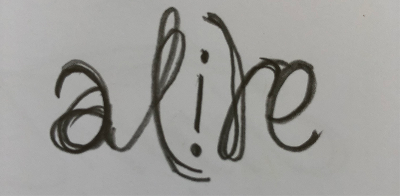Alive Ambigram - image 1 - student project
