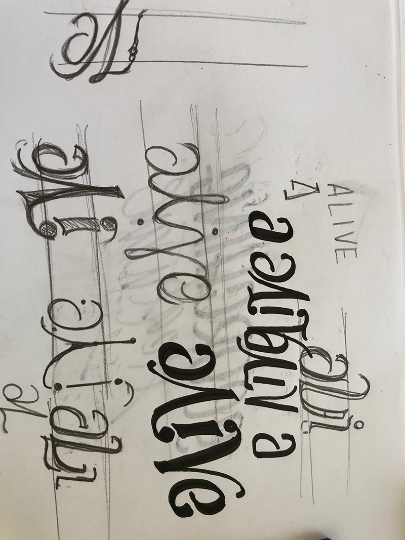 Alive Ambigram - image 3 - student project