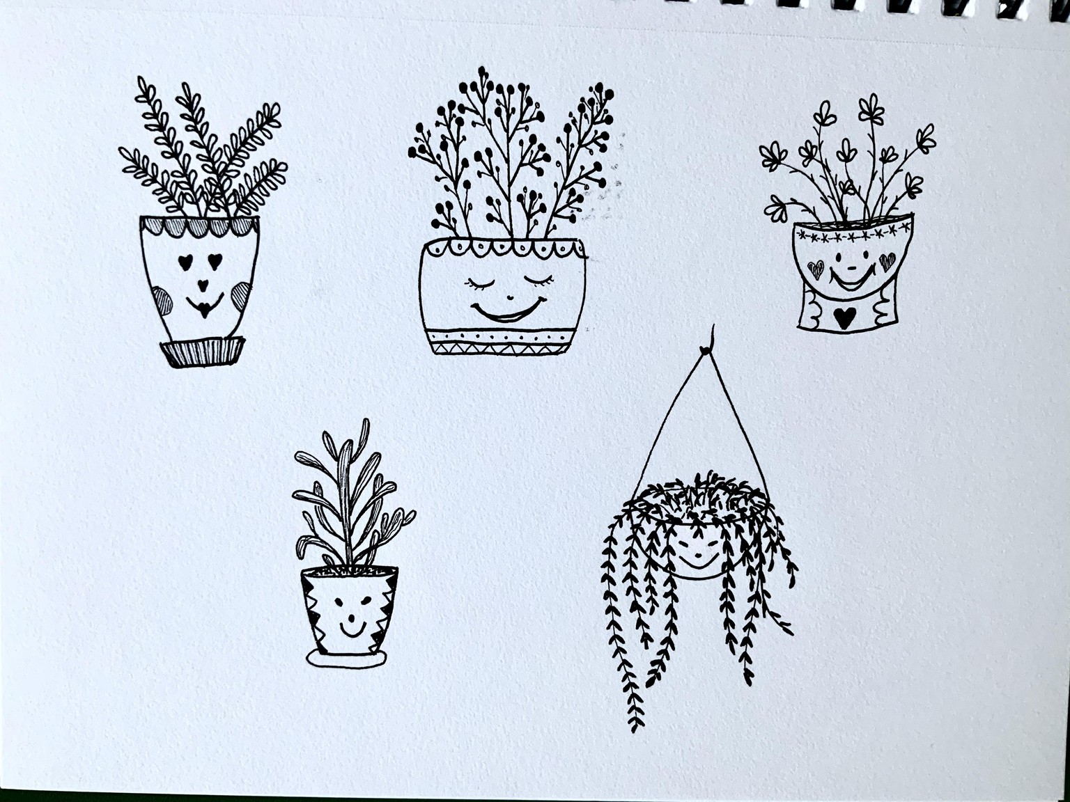 Happy Home Plants-Sketchbook pages - image 3 - student project