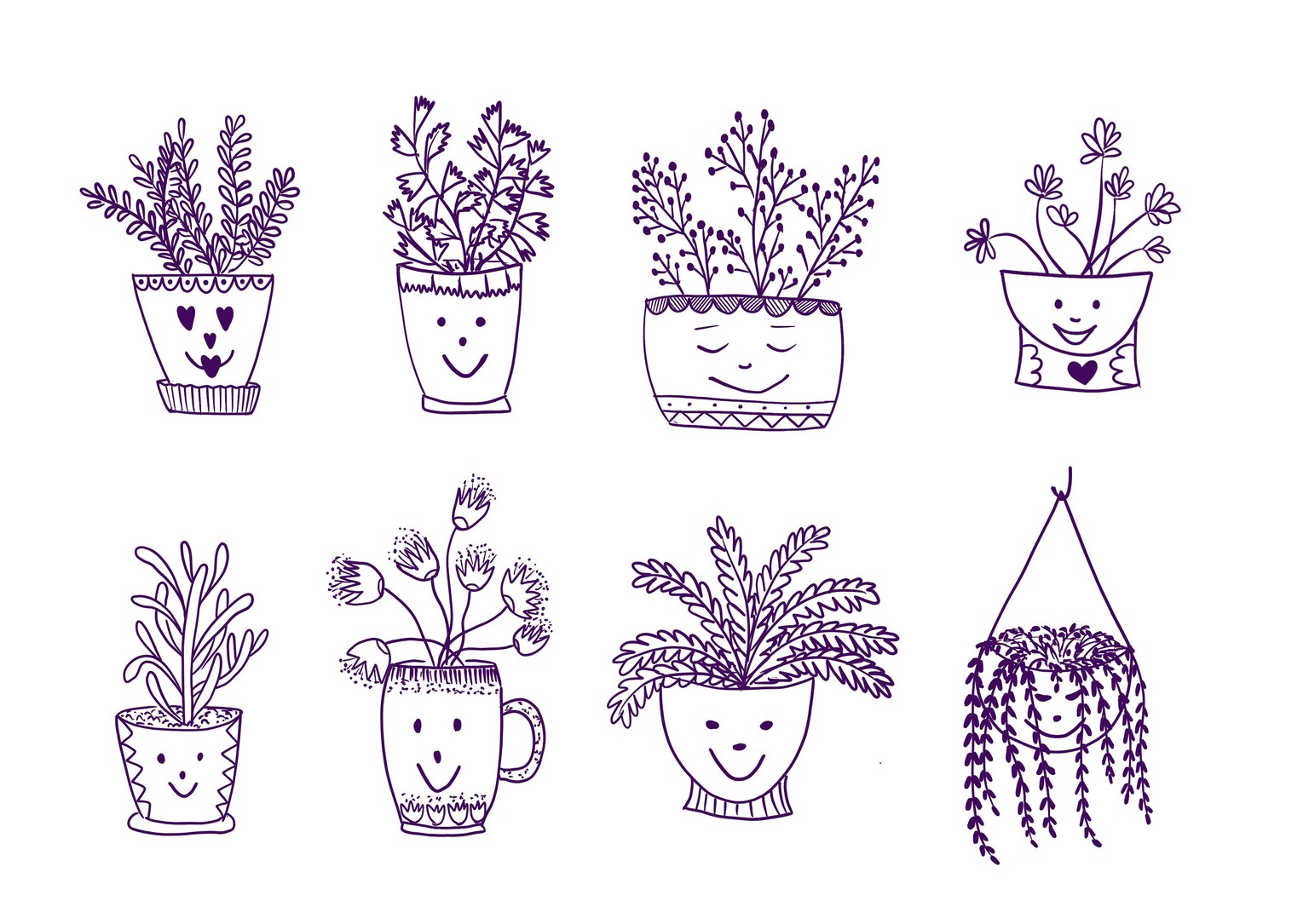 Happy Home Plants-Sketchbook pages - image 1 - student project
