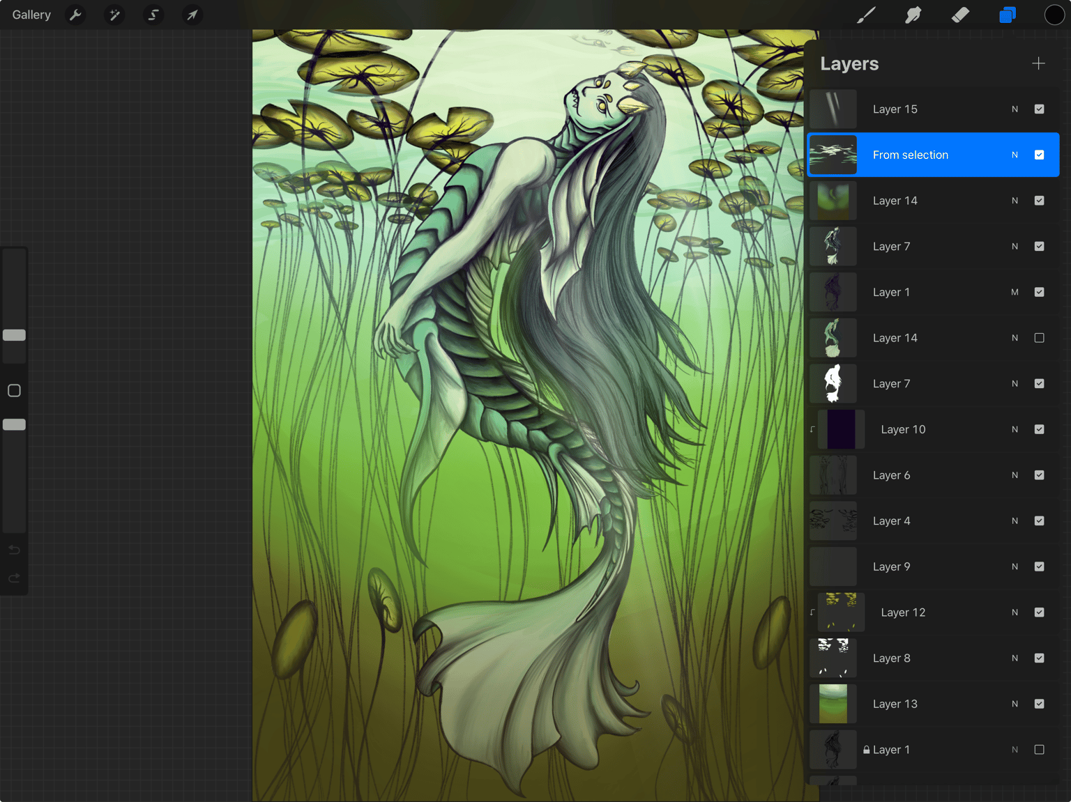 Ningyo in procreate - image 2 - student project