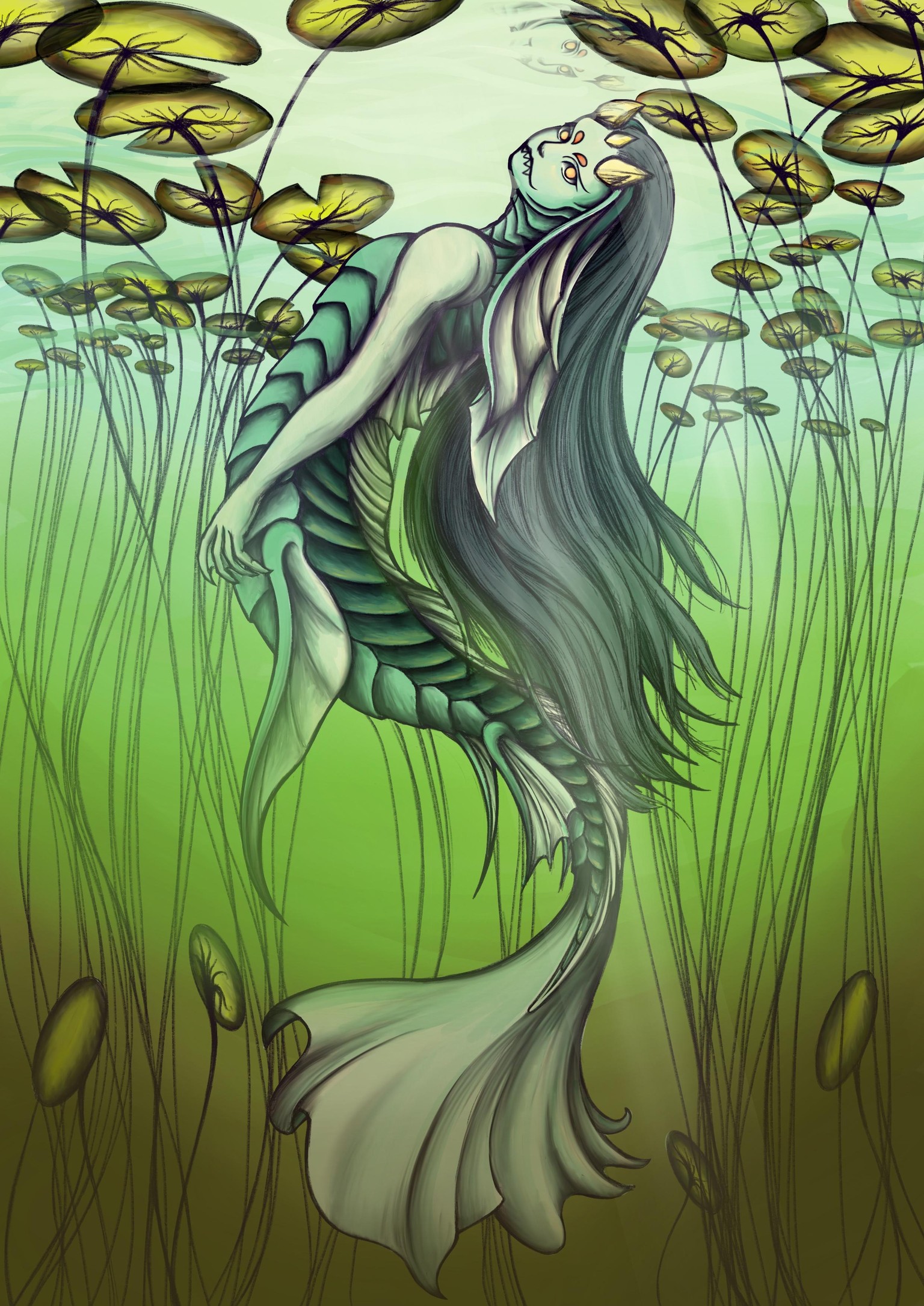 Ningyo in procreate - image 1 - student project
