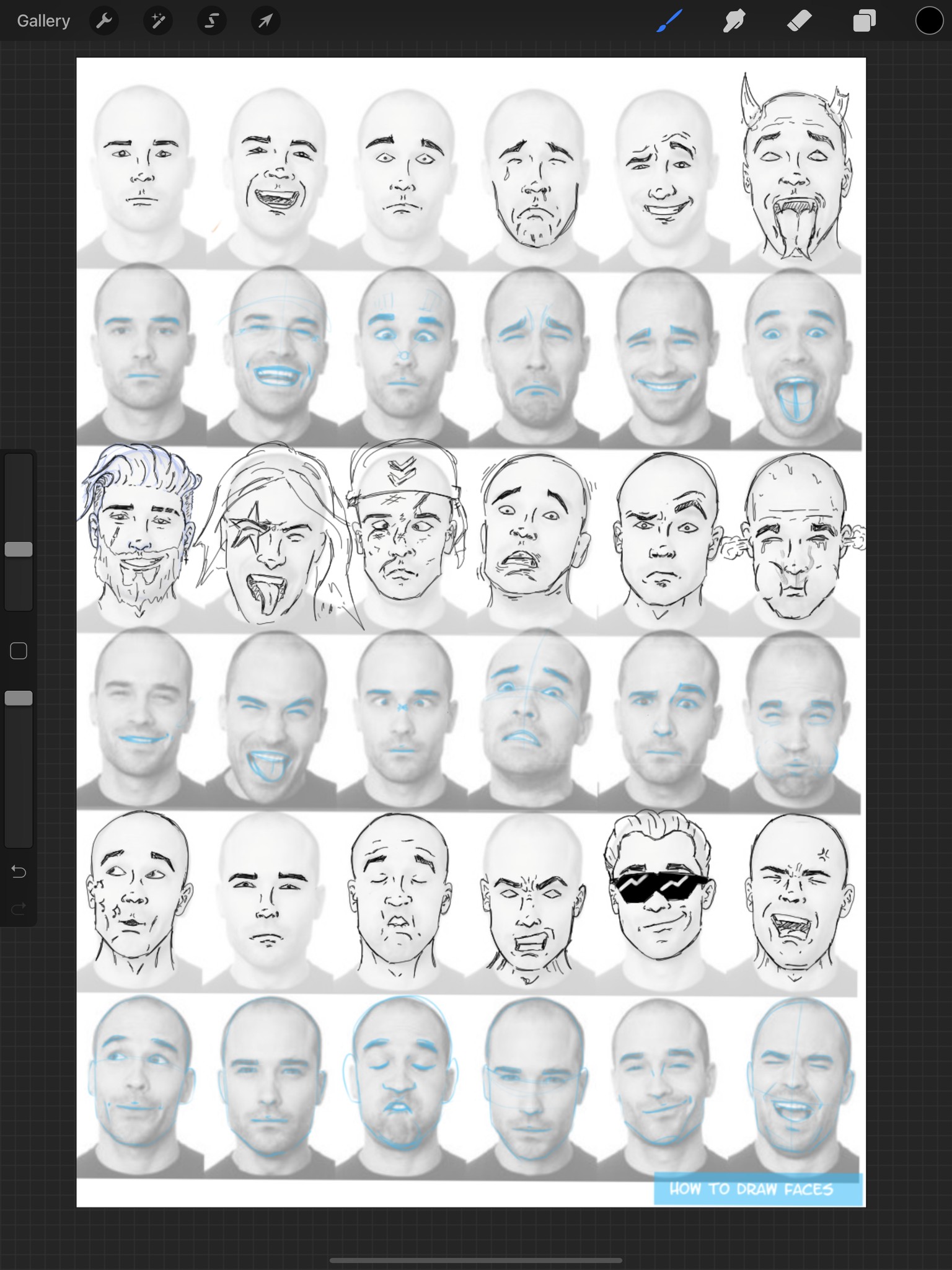 How to draw Faces - image 19 - student project